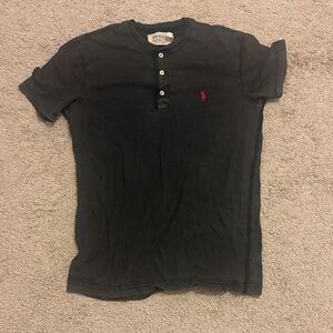 Polo by Ralph Lauren Charcoal Henley Tee